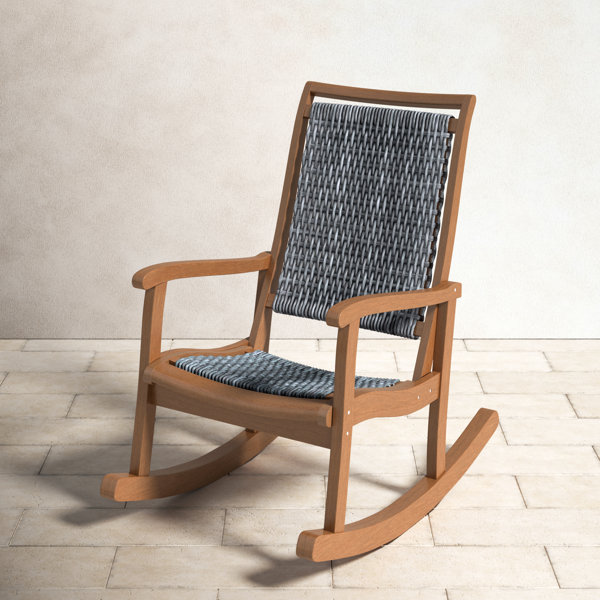 Arnot Eucalyptus Outdoor Rocking Chair & Reviews Birch Lane